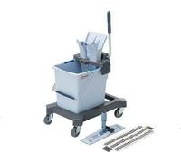 Vileda Kit de nettoyage professionnel Ultraspeed Pro 147182, 25L, Gris, Microfibre