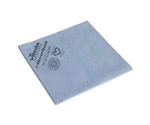 Vileda Lavette microfibre non tissée usage long - Bleu - Sachet de 5