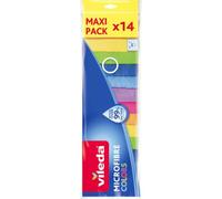 Vileda Chiffons microfibre Colors Megapack 14 173741 Multicolore Lot de 14
