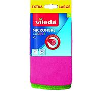 Vileda - Lot de 2 chiffons microfibre multi-usages colorés XL