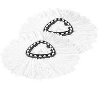 Vileda Lot de 2 têtes de rechange classiques Turbo Easy Wring et Clean, conviennent pour tous les sols durs, élimine plus de 99% des bactéries uniquement avec de l'eau