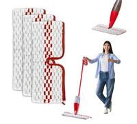 Vileda Lot de 3 serpillères de rechange pour 1 à 2 Spraymax, réutilisables, avec fonction pulvérisation, serpillères lavables en microfibre, conviennent à tous les types de sols
