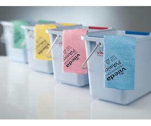 Vileda Lot de 5 Chiffons de Nettoyage Professionnels PVAmicro - Revêtement PVA - Chiffon en Microfibre - Verre Acrylique ou Acier Inoxydable - pour Application Humide Uniquement - Haute Absorption
