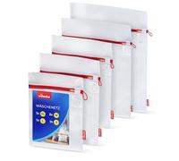 Vileda Lot de 5 filets à linge pour machine à laver en 4 tailles - Sacs à linge en polyester indéchirable avec fermeture éclair pour soutiens-gorge, lingerie, sous-vêtements, chemises, pulls, linge