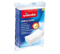 Vileda Miraclean Gomme à Effacer - idéal pour Enlever la Saleté sur les Surfaces Dures (1x4 pièces)