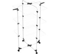 Gimi Séchoir à linge tour Vileda Modular 3 – 3 niveaux, joint modulable, pliable, intérieur/extérieur
