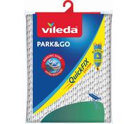 Vileda Housse à repasser Park & Go – espace pour le fer, doublure métal, très résistante 130x45 cm