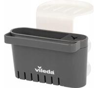 vileda Porte-éponge pour évier - Sans perçage - Porte-éponge de cuisine avec ventouse - Mini organiseur pour éponges et brosses - Durable et facile à installer