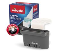 vileda Porte-éponge pour évier - Sans perçage - Porte-éponge de cuisine avec ventouse - Mini organiseur pour éponges et brosses - Durable et facile à installer