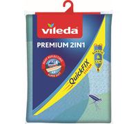 Vileda Housse de planche à repasser 2-en-1 qualité supérieure 110-130 x 30-45 cm Bleu/Vert
