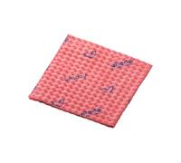 Vileda Professional Breazy Lavette Semi-Jetable, Rouge, Microfibre avec Technologie Novolon, Structure Ondulée Brevetée, Lot de 25, Codification Couleur HACCP, Nettoyage Professionnel