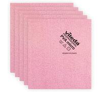 Vileda Professional | Chiffon en Microfibre PVA | Lot de 5 | Rouge