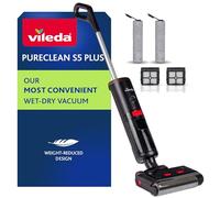 Vileda Aspirateur laveur PureClean S5 Plus Sans fil 3-en-1 30 minutes d'autonomie