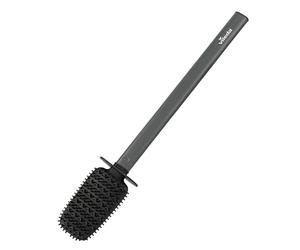 Vileda Recharge de Brosse WC en Silicone avec tête Flexible et poignée en Aluminium - Anti-Odeur, Inoxydable, séchage Rapide, Solide