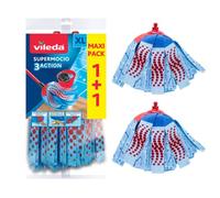 Lot de 2 mops de nettoyage de rechange SuperMocio 3Action Multi Pack V570131