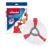 Vileda Recharge Turbo 2 en 1, 1 pièce, Convient à Tous Les systèmes d'essorage rotatifs, 20% de Puissance de Nettoyage supplémentaire, pour Tous Les sols, Retire Plus de 99% des bactéries
