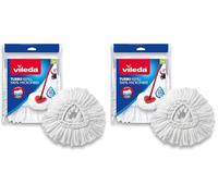 Vileda - Recharge Vileda Turbo Classic - Serpillière 150mm pour Balai Serpillière - Technologie 100% Microfibres Performante - Nettoyeur Sol Compatible avec Seau Essoreur Rotatif - Réutilisable 6 Mois