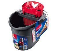 Vileda Revolution Système de nettoyage avec seau, essoreuse et plaque avec chiffon en microfibre 37.5 x 30 x 28 cm