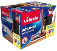Vileda Kit balai à franges plat avec seau et 3 chiffons