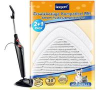 Vileda Steam Plus Steam Cleaner Replacement Covers (Pack Of 3) (1 Grey + 2 White)