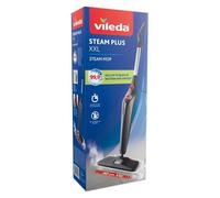 Vileda Balai vapeur Steam XXL Set 3.0 168935 – Tampon tapis repliable pivotant lavable Noir