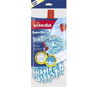 Vileda Supermocio Recharge Microfibre & Coton Mop Tête Remplacement Propre