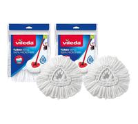 Vileda Tête de Balai à Serpillère en Microfibre, Blanc, Lot de 2