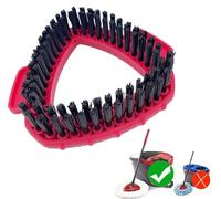 Vileda - Tête de Brosse à Récurer Rotative pour Balai à Franges et Seaux - Réservoir et Tête de Rechange Triangulaire à Poils Durs pour Salle de Bain