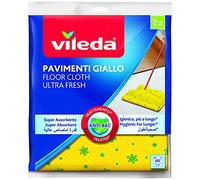 6x Vileda Sol Jaune Micro Perforé +30% Microfibre 50X60Cm 2Pz