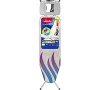 Vileda Planche à repasser Total Reflect Plus M - 120x38 cm, hauteur réglable, porte-câble max 96 cm