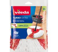 Vileda Housse de rechange Turbo 2 en 1 – recharge de vadrouille – 2 x