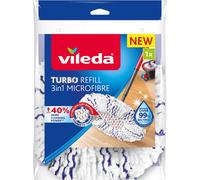 Vileda Turbo Chiffon de rechange en microfibres pour 3in1 Chiffon de rechange 3in1 40% de pouvoir nettoyant en plus