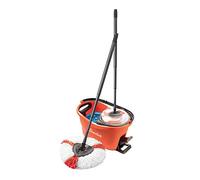 Vileda Turbo EasyWring & Clean Kit complet avec serpillère et seau avec essoreuse PowerSchleuder, Corail