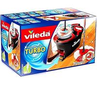 VILEDA Turbo EasyWring & Clean Kit Complet serpillère avec Seau et essoreuse électrique Plus 6 têtes de Rechange Turbo
