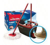 VILEDA Turbo Smart set de nettoyage avec balai complet + seau avec essoreuse Vileda Turbo Smart Système Système de nettoyage avec centrifuge puissante et pédale pour essorer sans effort. La saleté et
