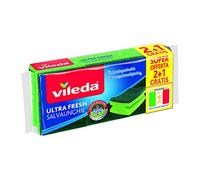 Vileda Ultra Fresh Protège-Ongles éponge, Format 2+1, Vert
