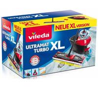 Vileda Ultramat Turbo XL Vadrouille plate avec seau avec un système de tamis rotatif