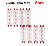 Vileda UltraMax-Balai serpillière plat réutilisable en microcarence,remplacement du gril,machine à séchage rapide,lavable,haute qualité - Type 8PCS