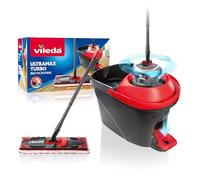 Vileda 140827 seau et système de lavage Réservoir unique Noir, Rouge