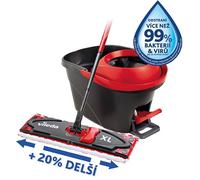 Vileda Ultramat Turbo XL balai à franges et balai-éponge Sec&humide Microfibre Noir, Rouge