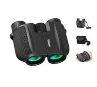 Vilepe 10x25 Jumelles compactes, Mini Jumelles Portables Vision Nocturne Faible lumière, Convient pour Les activités de Plein air telles Que l'observation des Animaux, randonnée pour Adultes Enfants