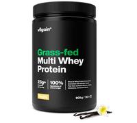 Vilgain Grass-Fed Multi Whey Protein - 77% concentré de lactosérum, isolat et caséine, agit immédiatement après l'entraînement et en cas de carence prolongée en protéines, formule purement naturelle