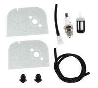 Vilgftyiet 2 filtres à air et kit d'entretien avec filtre à carburant, ligne de carburant, œillets pour tronçonneuse STIHL 009 009L 010 011 012 Remplace 1120 120 1600