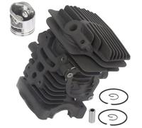 Vilgftyiet 38mm Cylindre Piston Kit pour Tronçonneuse MS171 MS181C Pièces de Rechange - Kit de Réparation Moteur Métal 7 Pièces avec Piston, Goupille, Anneaux & Clips