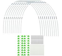Vilgftyiet Arceaux de jardin en fibre de verre pour filet et support de | Les arceaux de jardin flexibles en fibre de verre se connectent facilement ensemble pour soutenir les filets de plantes