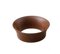 Vilgftyiet Bague de dosage de café en bois de qualité supérieure 53 mm avec aimant - Entonnoir stable pour porte-filtre (58 mm)