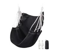 Vilgftyiet Balancelle de chaise suspendue d'extérieur pour jardin, terrasse, balcon et chambre à coucher - Corde en coton polyester + toile, 130 x 100 cm, capacité de 226,8 kg, noir