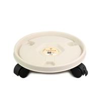 Vilgftyiet Base de pot de fleurs avec roulettes, plaque de roulement amovible pour pots de jardin, rotation à 360°, design à double roue, plateau de support en plastique épais compatible avec pots de