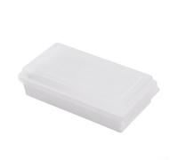 Vilgftyiet Beurrier avec trancheuse et couvercle, spatule autonome, boîte à beurre pour un rangement hygiénique, récipient en polypropylène de 250 ml pour cuisine, blanc