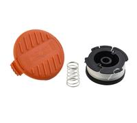 Vilgftyiet Bobine et ligne avec capuchon de bobine pour modèles Black & Decker BST2018 BDST182ST1 BESTE625, pièce de rechange compatible avec les débroussailleuses GL Series et STC (385022-02